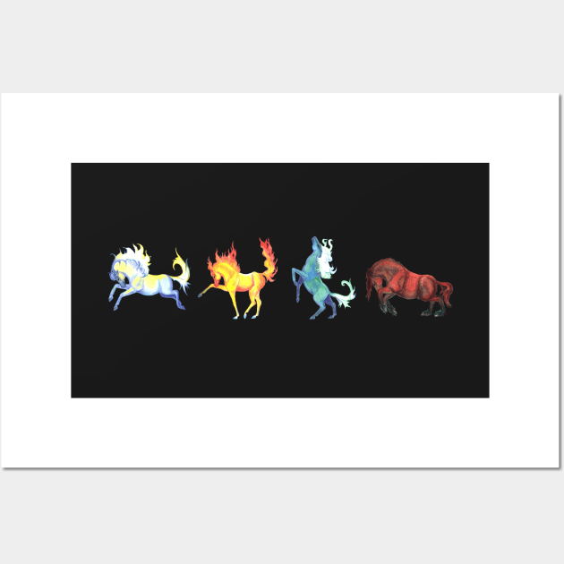 Elemental Horses Wall Art by RavensLanding